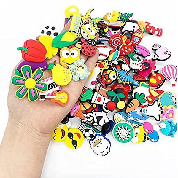 Sko Charms 50 stk Sko Tilbehør Sko Charms for Jenter Sko Ch