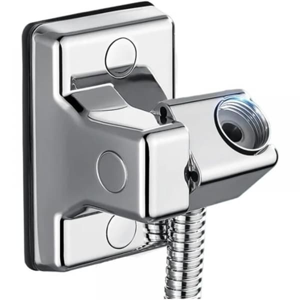 (Silver) 2-pack Justerbar Duschhuvudhållare Självhäftande Väggmontering