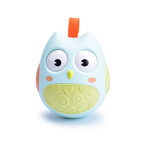 Baby Toys 6 til 12 måneder, Tummy Time Wobbler Toys, Penguin Tumble