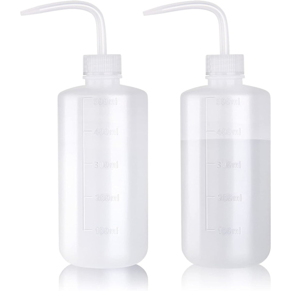 2 kpl 500 ml:n vesipullo, mehikasvien kastelu, turvallinen huuhtelu B