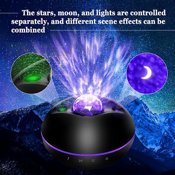 Stjärnhimmelprojektor, Galaxprojektor med 21 lägen/fjärrkontroll