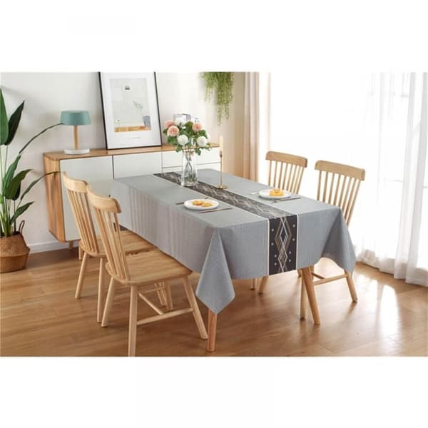 137 x 180 cm Rektangulær PVC-Duk, Patchwork Farge PVC med Diamant Mønster