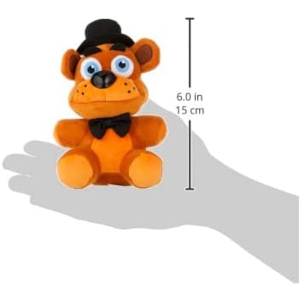 Five Nights at Freddy's Freddy Fazbear Plysch, 6\", Brun