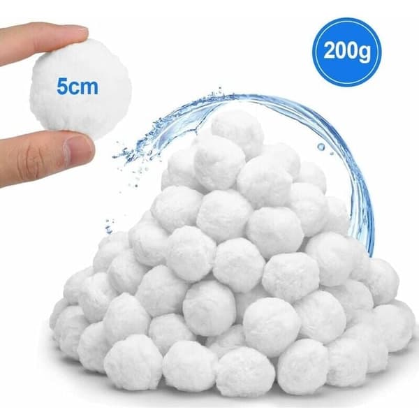 Bassengfilterball, Erstatningsfiltersand, Egnet for bassengfiltreringssystem (200g)