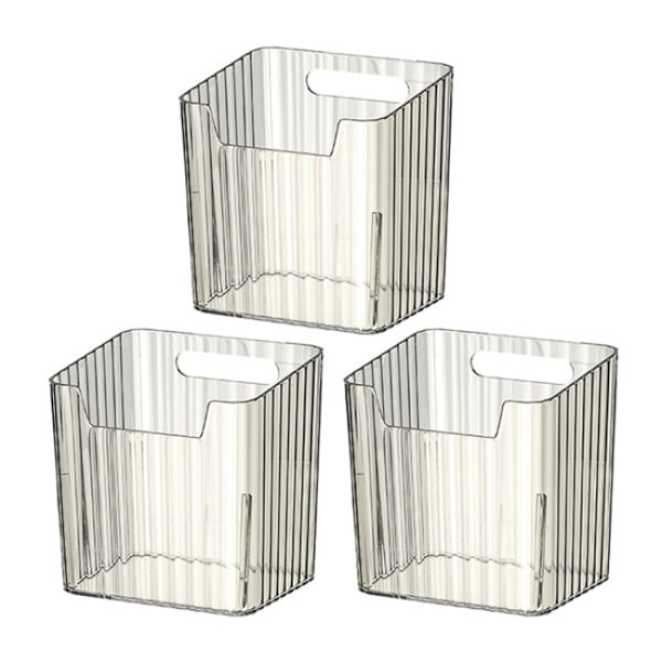 3-pack Kylskåpsorganisatorlåda Transparent plast för förvaring i sidodörren
