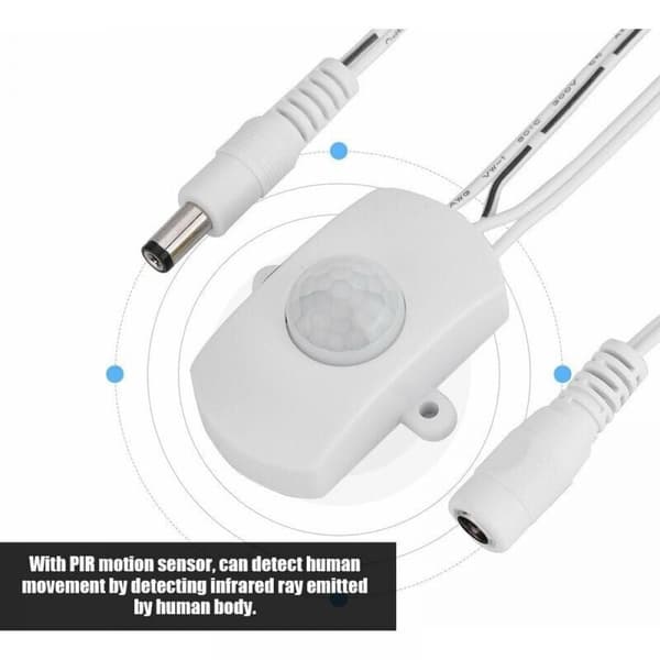 5A DC 5-24V IR-sensor lysbryter, menneskelig infrarød sensorbryter med