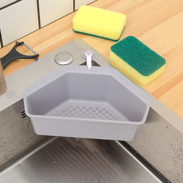 2 Pack Sink Basket, Corner Kitchen Sink Strainer Basket, Kitchen