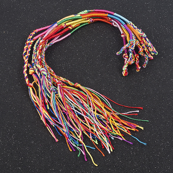 50 delar handflätat armband Multicolor Friendship String Brace