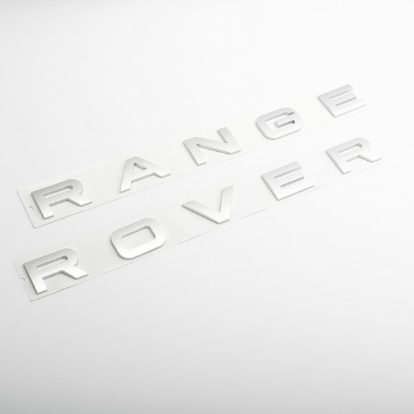 1 stk Range Rover matt sølv bokstaver emblem Emblem foran eller bak