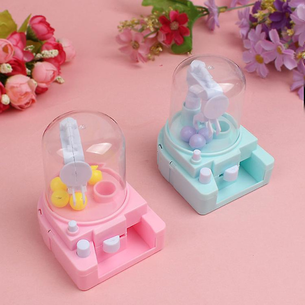Mini Candy Claw Machine Handheld Candy Machine (rosa)