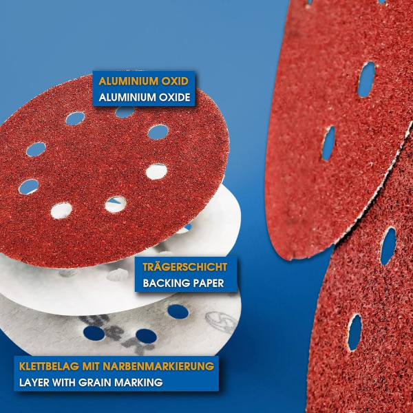 Hiomakiekko 20 kpl 100 Grit Hiomakiekot 125 mm Koko Ihanteellinen Sa