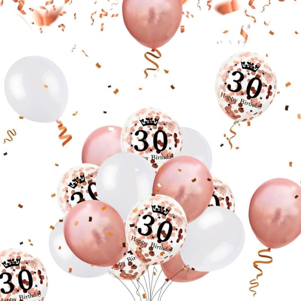 30 års fødselsdagsdekorationer, frynsegardin, Happy Birthday-forbud