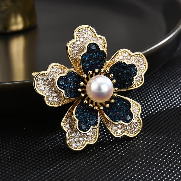 Kvindernes Blomster Perle Emjle Broche Nåle til Damer Smykker