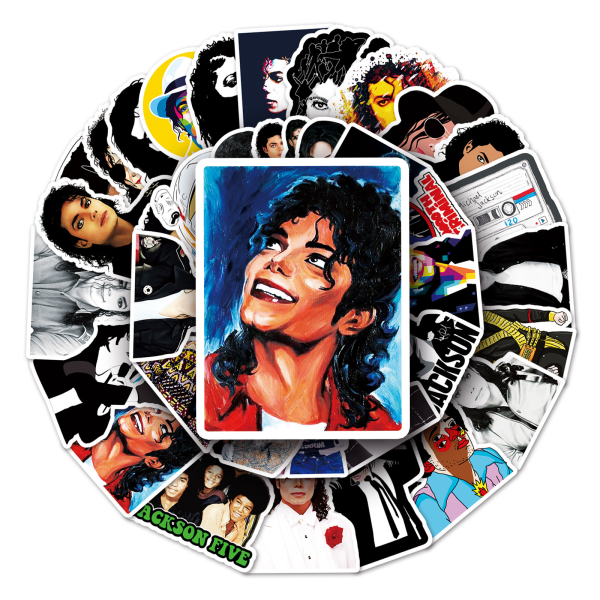 51st Michael Jackson Graffiti Sticker, Dekoration Sticker för Lu
