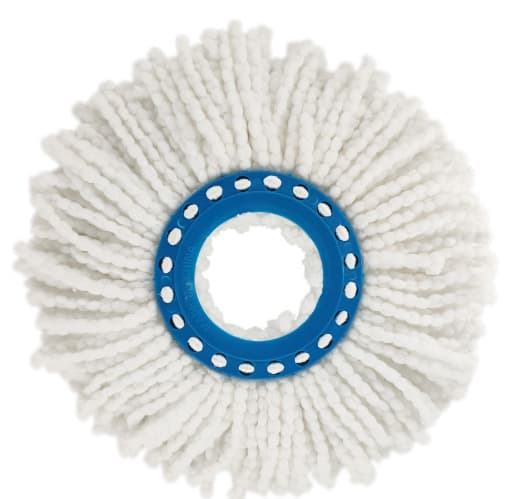 4 stk. mikrofiber moppehoveder, runde udskiftningsmopperhoved 360 grader