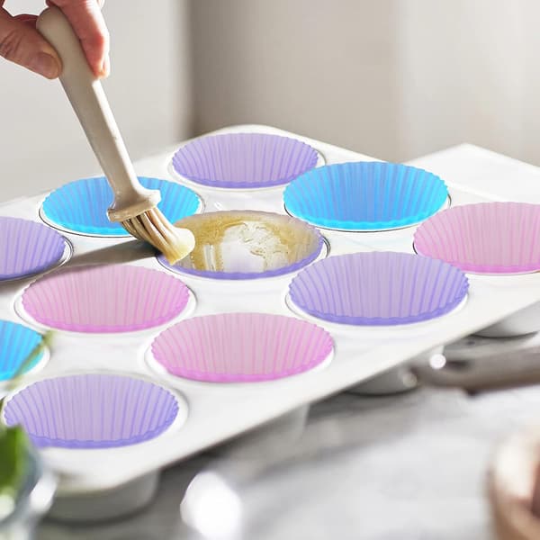Genanvendelige silikonebagekopper, muffinbagekopper, cupcake-liner