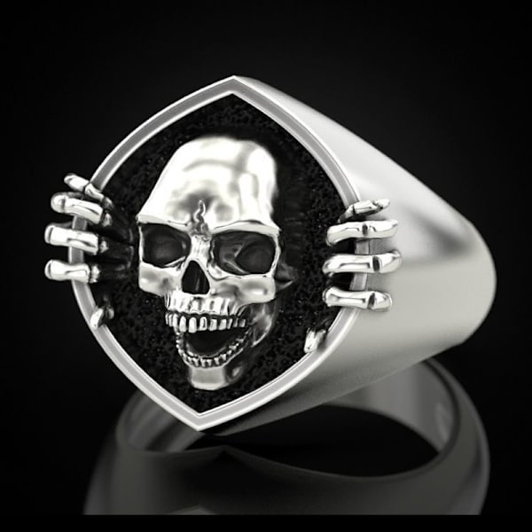 Dødningehoved Ring Vintage Mænds Fingerring Geometrisk Ring Smykker Kvinder
