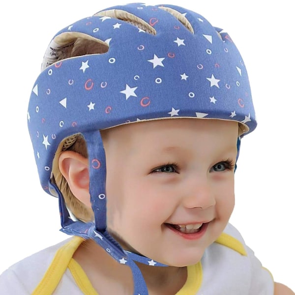Baby , mjuk justerbar cap för toddler när man lär sig gå, C