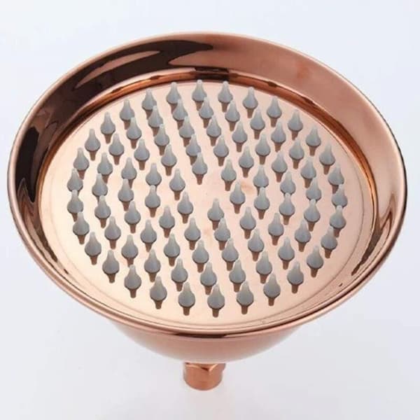 （rosaguld）Retro Bruseshowerhoved, Antik Rund Regnbruseshowerhoved, Trompet