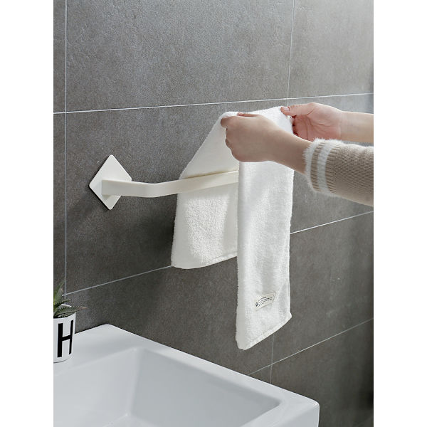 Håndklædestang uden perforering sanitet WC badeværelse opbevaring håndklæde