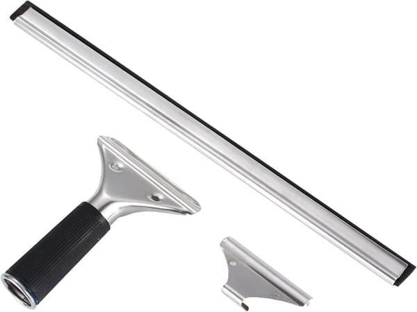 Rustfritt stål vindusvasker med 40 cm blad