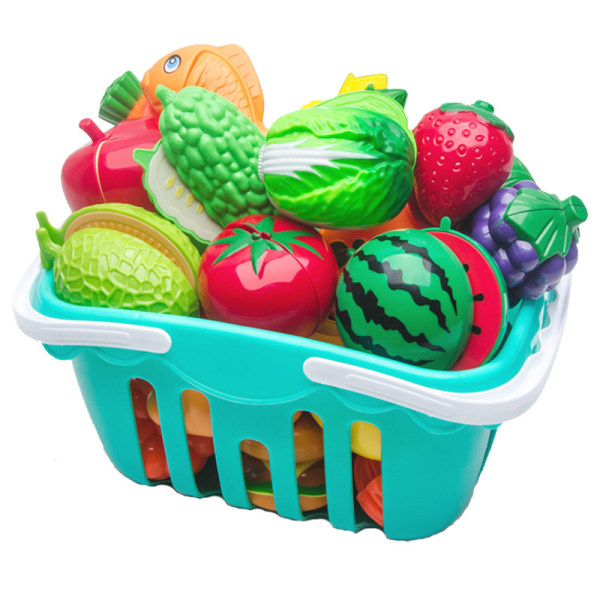 Farmers Market Basket – Tillbehör till leksakskök – Låtsasklippning