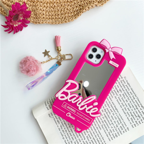 Sød Kawaii Pink Retro 3D Novelty Cover Kompatibel med iPhone 13 -