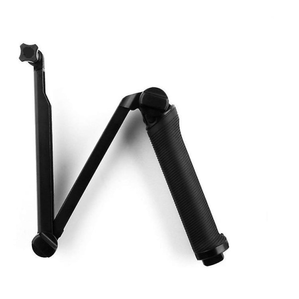 Fällbar 3-vägsgrepp Vattentät Monopod Selfie Stick För Gopro Her