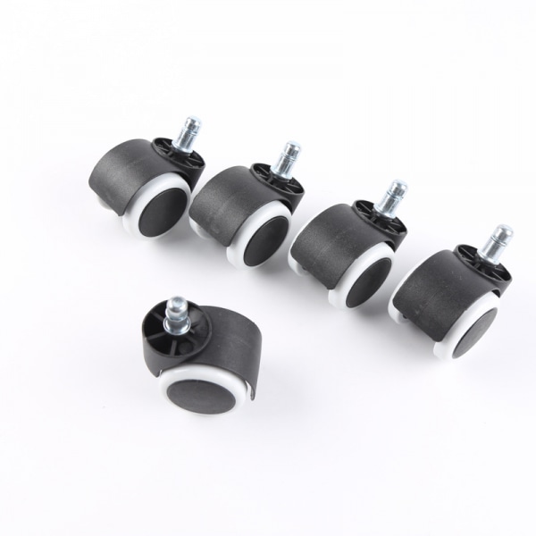 5-pak hjul til kontorstol - 11 mm sort