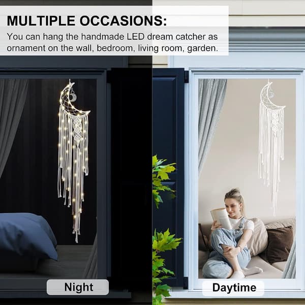 Veggdekor Macrame Veggteppe Boho Dekor Estetisk Romdekor G