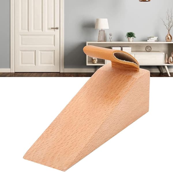 DörrblockeringSäker dörrstopp Träkil Non-Slip Säkerhetsdörr S