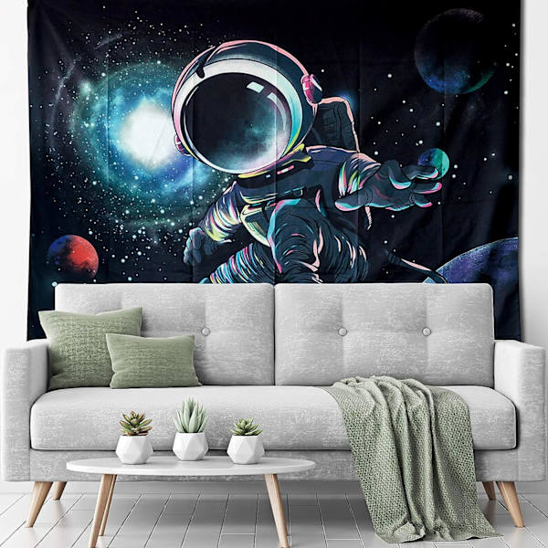 Mandala-tapet, galax-tapet, astronaut-tapet för barn, man W