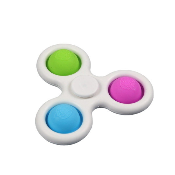Enkel roterande sensorisk leksak Mini Fidget Toy Silikon Gamepad Flip