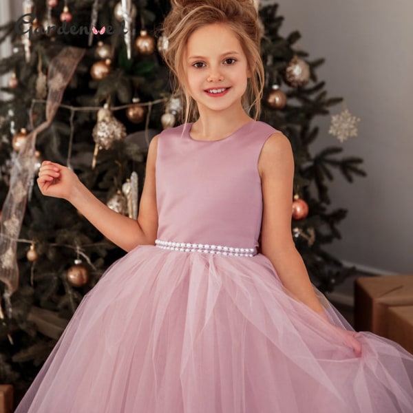 Girls Beauty Pageant Princess Floral Dress Children's Prom Fluffy