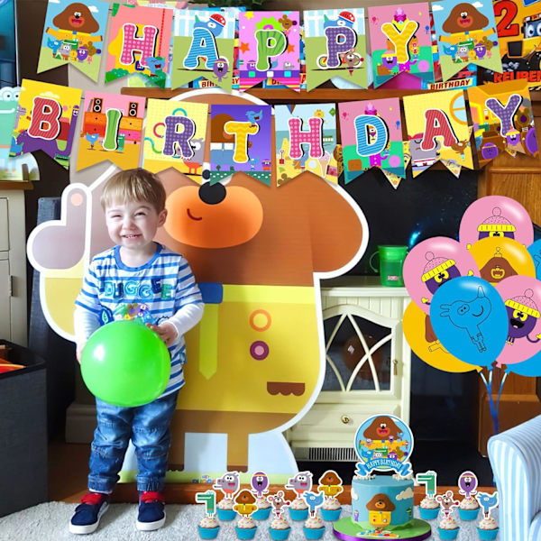 Hey Duggee fødselsdagsfestartikler, dekorationer til Hey Duggee Inc