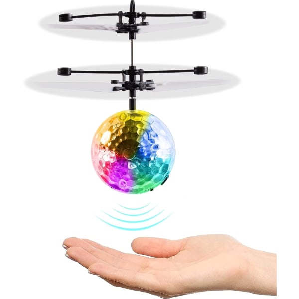 2PCS Magic Flying Ball Toy - Infrared Induction RC Drone, Disco L