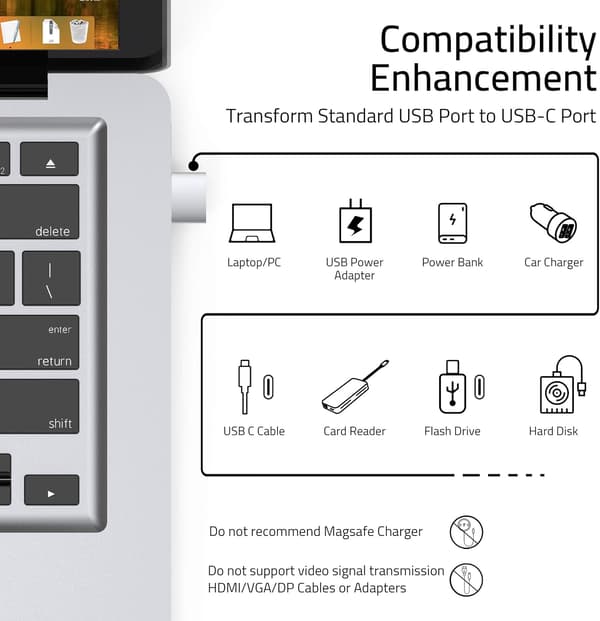 USB C - USB -sovitin 3 kpl Yhteensopiva iPhone 13 12 Pro Maxin kanssa