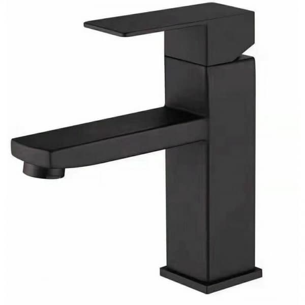 1 stk. Moderne matt sort baderomsbatteri, elegant design baderom S