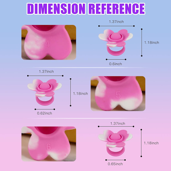 Fidget Ring Toys pop it 6-pcs Sensoriska leksaker för barn Sensoriska ringar