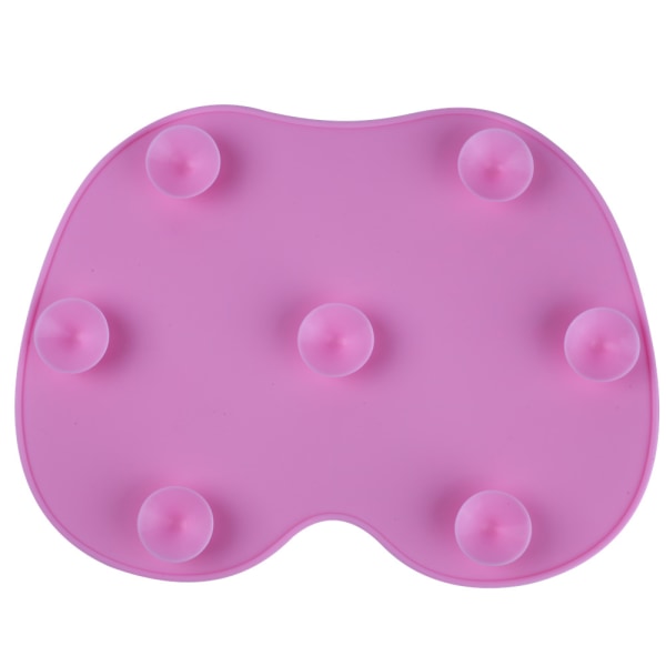 Puhdistusharja, jota käytetään meikkiharjan puhdistamiseen Cleaning Mat Scrubber Board (vaaleanpunainen)