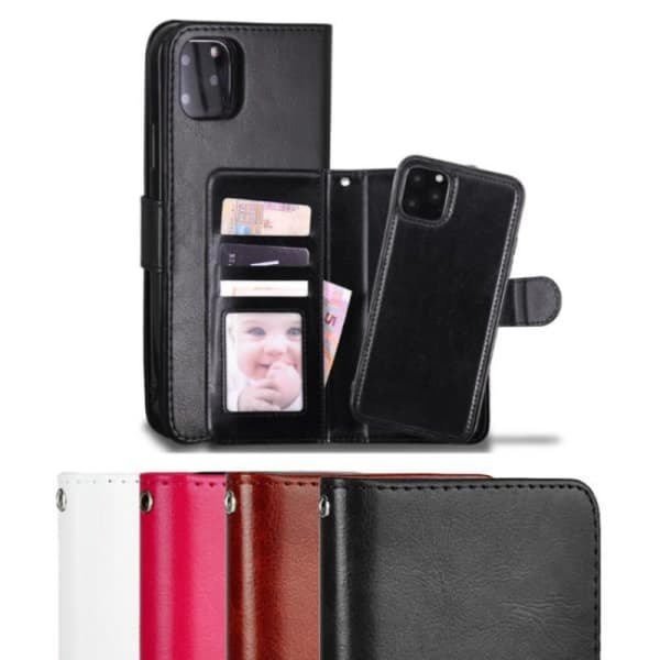 iPhone 13 - 2 i 1 Magnetisk Etui / Cover - Vælg Farve! Sort