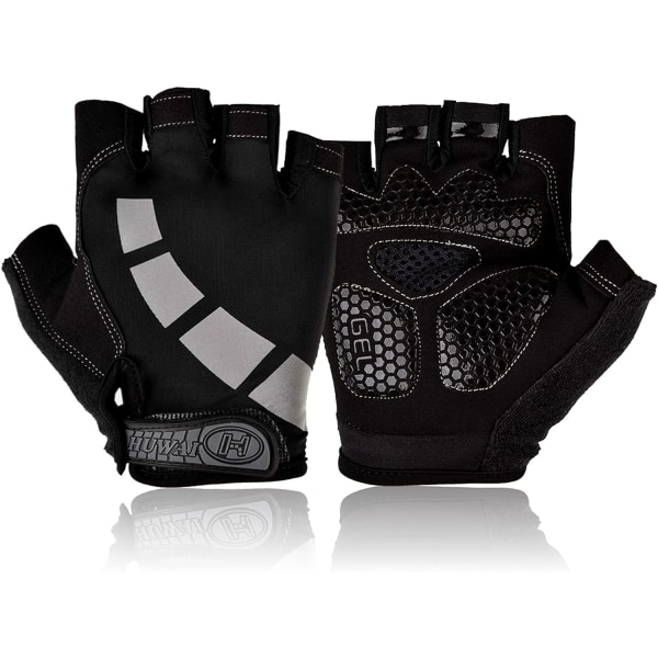 MTB-handskar för män och kvinnor，Sommar Half-Finger Cykelhandskar fo