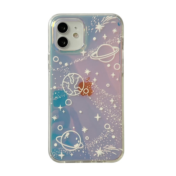 Space Planet Aesthetic Clear Crystal Case til iPhone 13pro max,Sh
