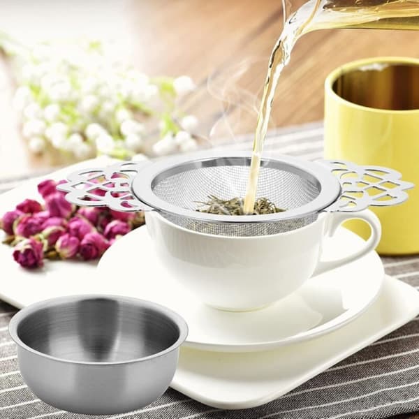 （2 stk）Teefiltre Genanvendelige Rustfrit Stål Te-Diffuser Te-Infuser Cu