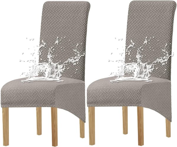 Stor stretch Jacquard spisebordsstoltrekk (2 stk.)