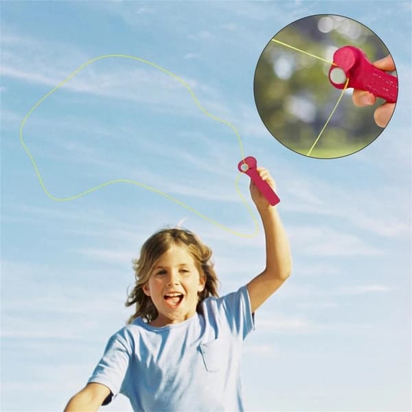 Shooter Thruster String Rope Launcher Propeller Med Tau
