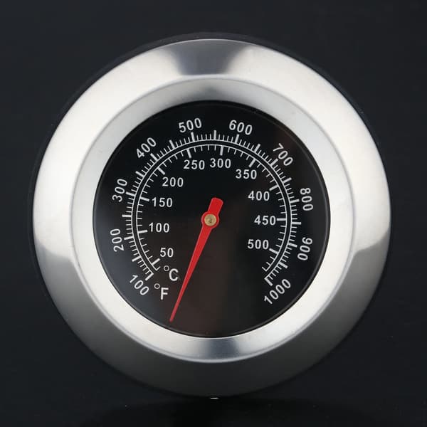 Rostfritt stål 1000F Termometer Temperaturmätare BBQ Grill C