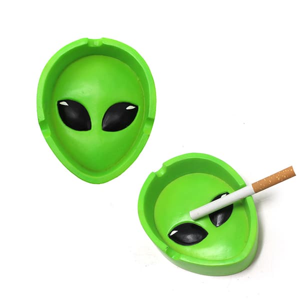Nyhet Present Alien Ashtray Rolig Alien Stoner Rökning Cool Ashtr