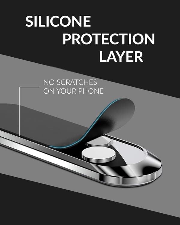 Magnetisk Smartphonehållare - Universal Rotationsbar Bilinstrumentbräda Vägg Mag