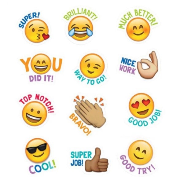 500x Stickers - Multi Color Emojis